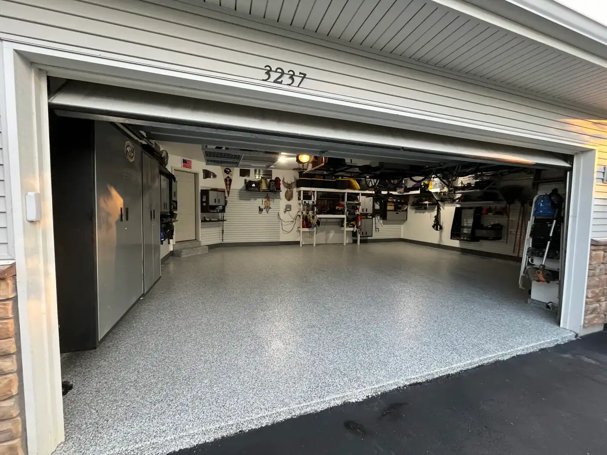 After epoxy floor